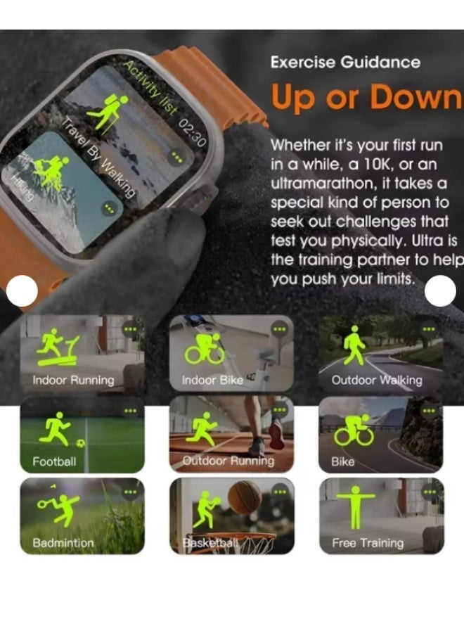 وينماكس ساعة ذكية فائقة مع شاشة AMOLED، و7 أحزمة مخصصة، وتتبع متقدم للصحة واللياقة البدنية - Image 5